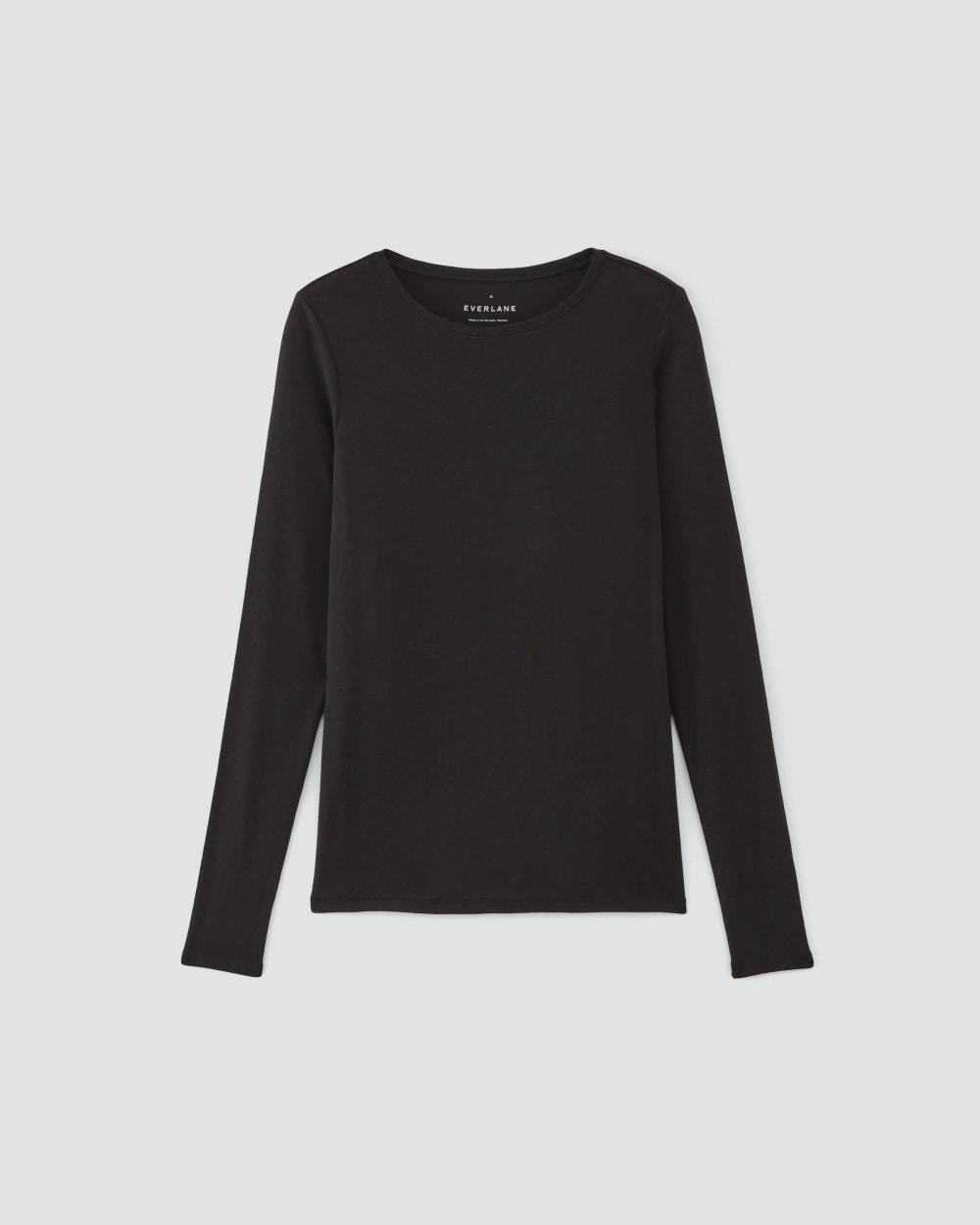 The Long-Sleeve Tee in Butterluxe | Black - Image 2