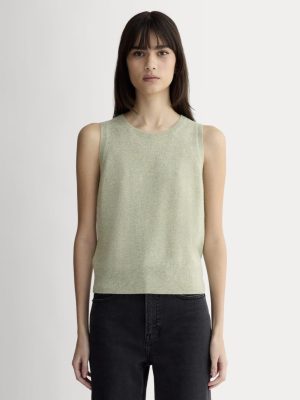 The Classic Tank in Cashmere | Light Heathered Moss