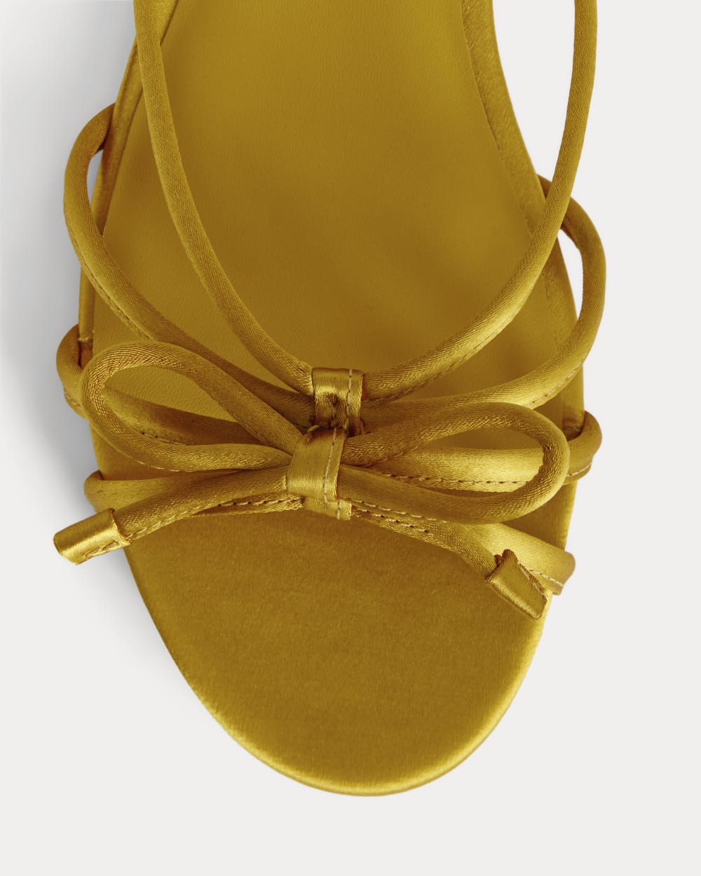 The Bow Sandal | Golden Sun Satin - Image 6
