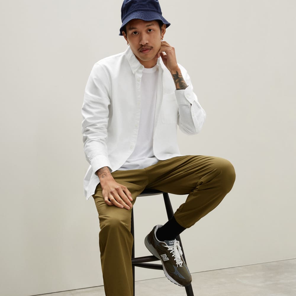 The Standard Fit Japanese Oxford Shirt | Uniform | White | Tall - Image 2