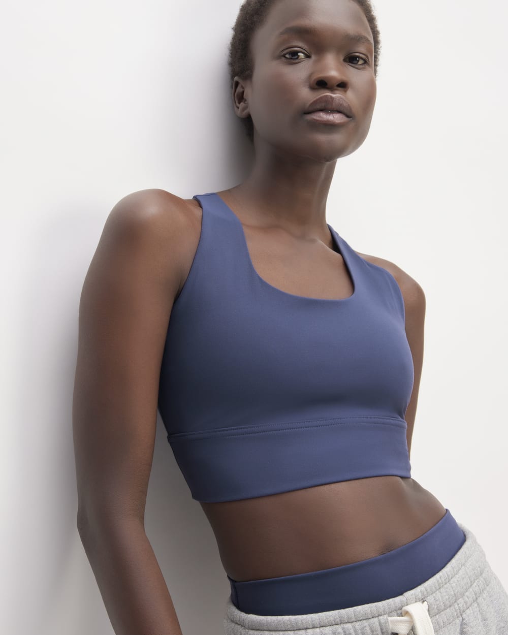The Perform Longline Bra | Ocean Blue - Image 4