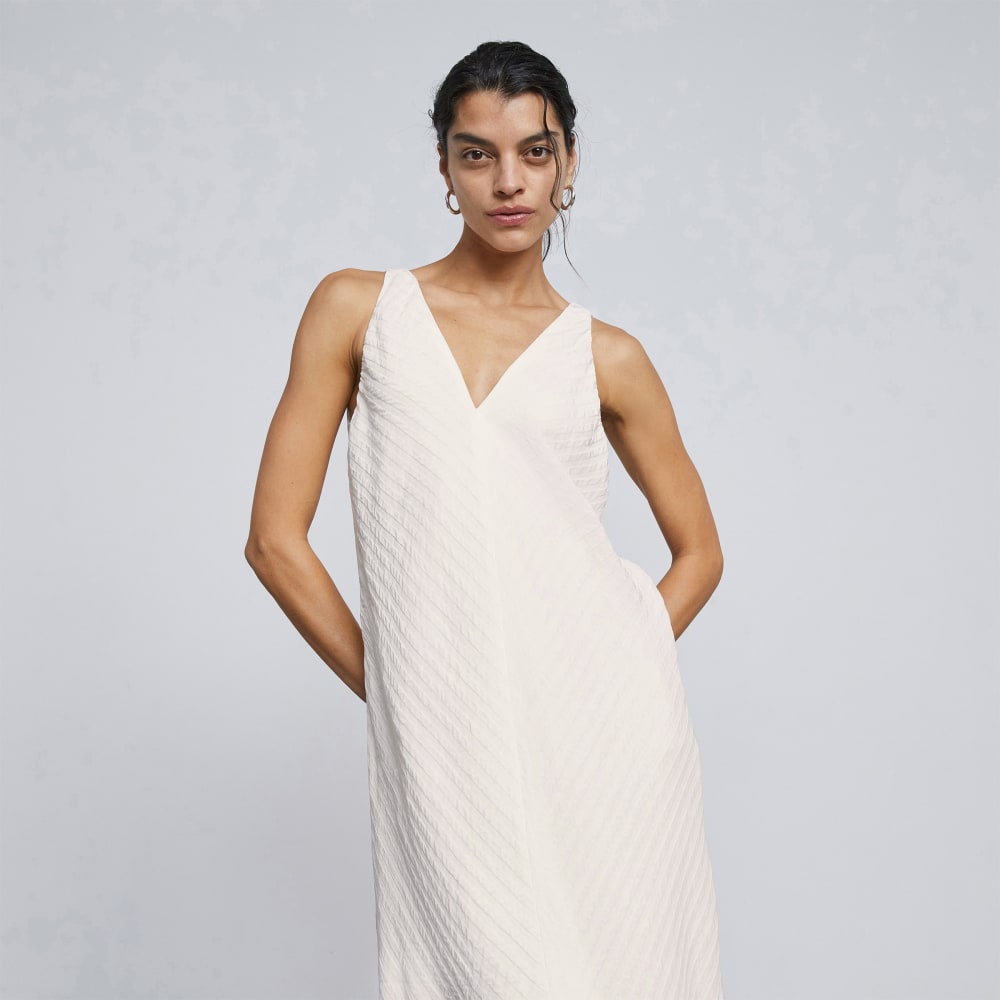 The City Stripe Midi Dress | Bone - Image 4