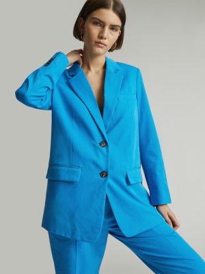 The Oversized Blazer in Buttersmooth | Brilliant Blue