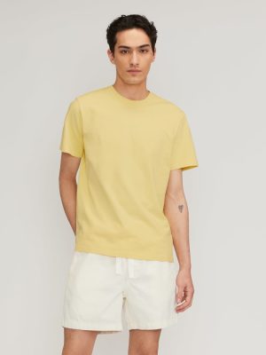 The Premium-Weight Relaxed Crew | Uniform | Pale Yellow
