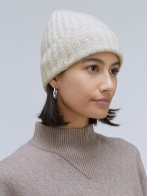 The Cashmere Beanie | Pale Heather Grey