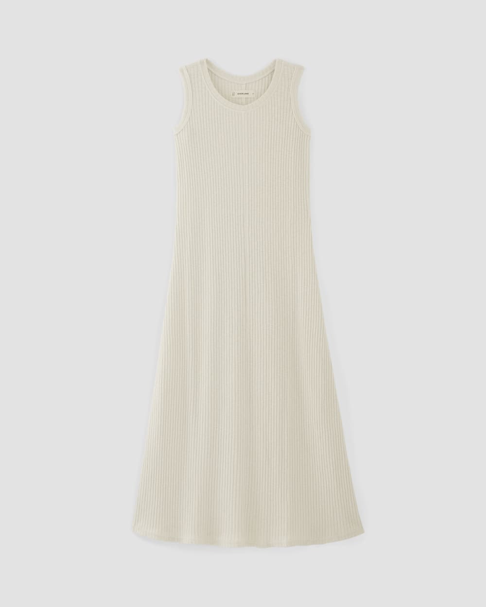 The Rib-Knit A-Line Tank Dress | Bone - Image 2