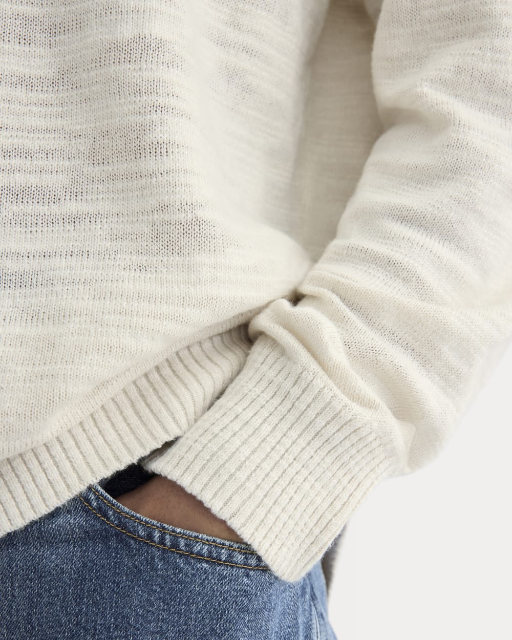 The Cotton Linen Pullover | Birch - Image 4