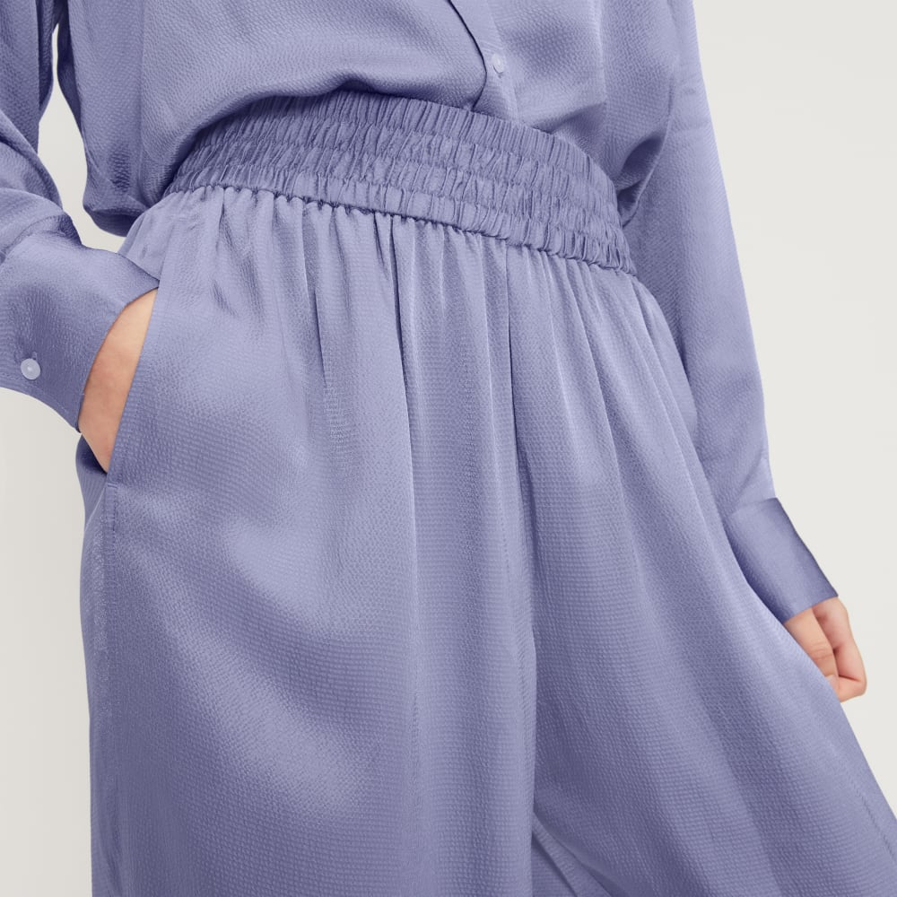 The Satin Pull-On Pant | Cornflower Blue - Image 4