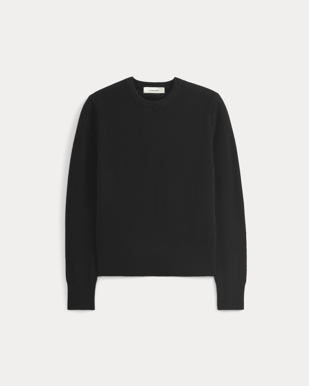 Cashmere Slim Crew Sweater | Black - Image 2