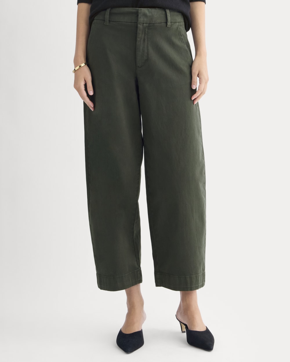 Cotton Twill Chino | Dark Green - Image 3