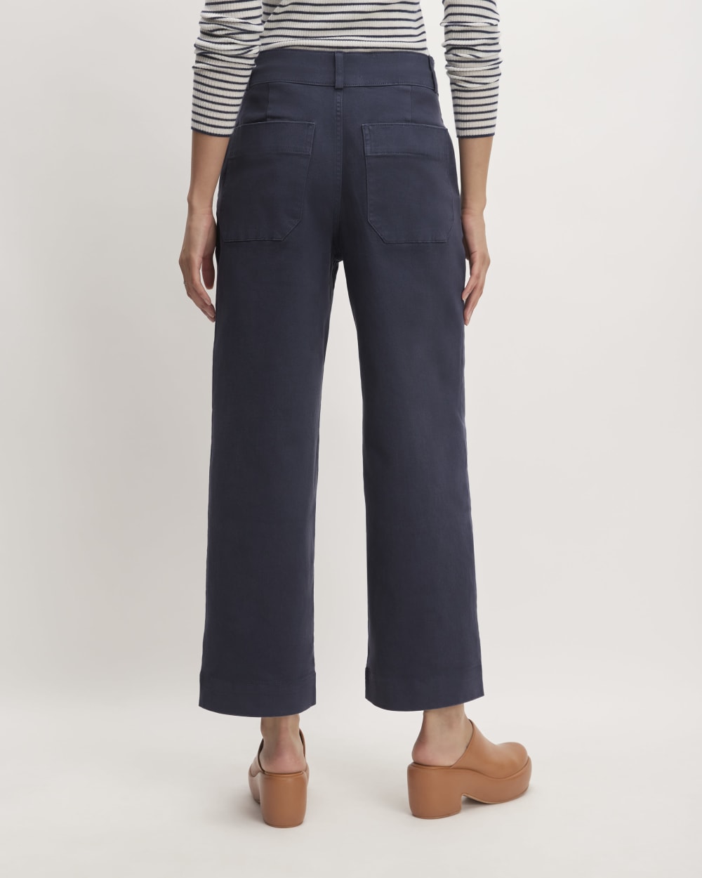 The Organic Wide-Leg Pant | Navy - Image 6