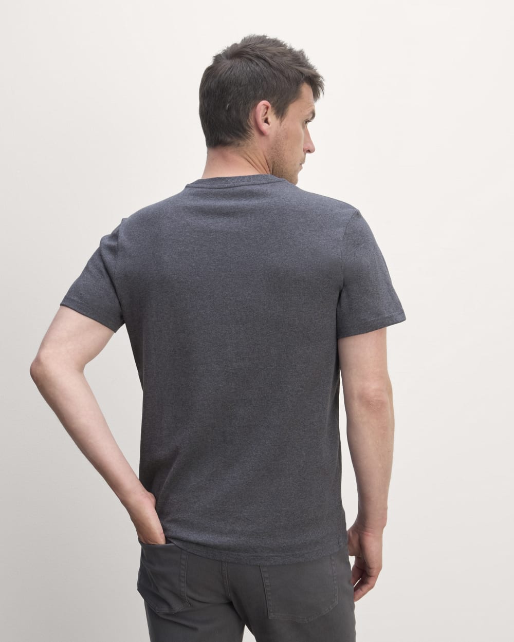 The Premium-Weight Crew | Uniform | Heather Deep Navy - Image 4