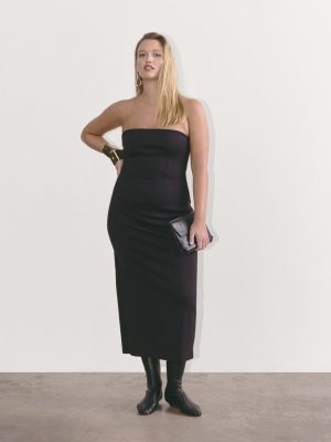 The Dream Strapless Dress | Black