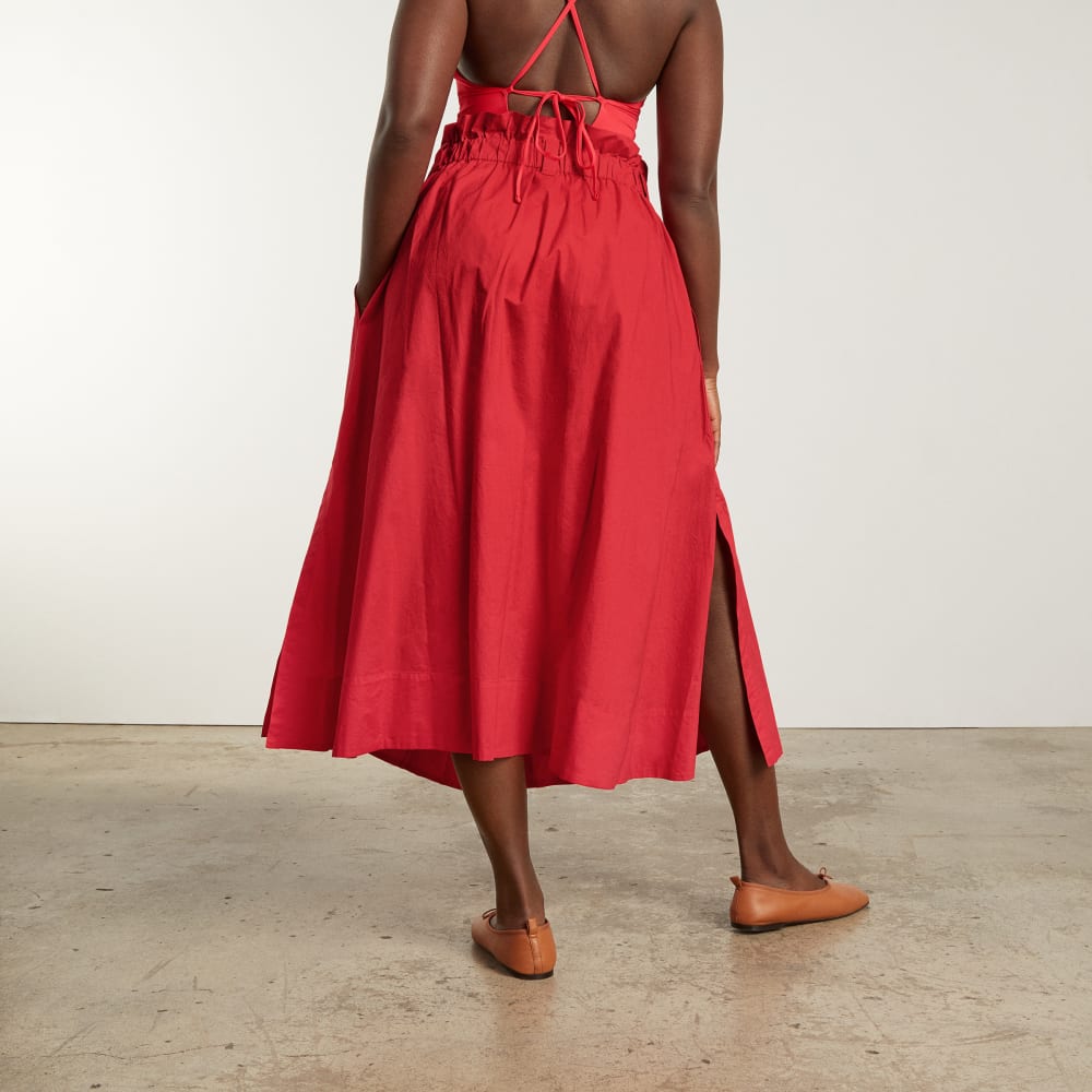 The Easy Button-Front Skirt | Goji Berry - Image 6
