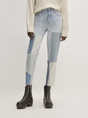 The '90s Cheeky® Mended Jean | Patched Indigo | 28.5 Inseam