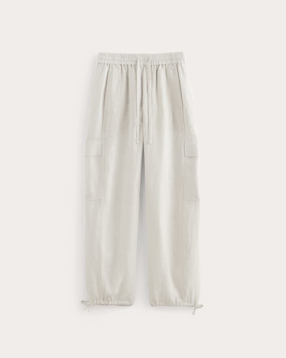 The Cargo Curve Pant in Linen | Natural Chambray - Image 2