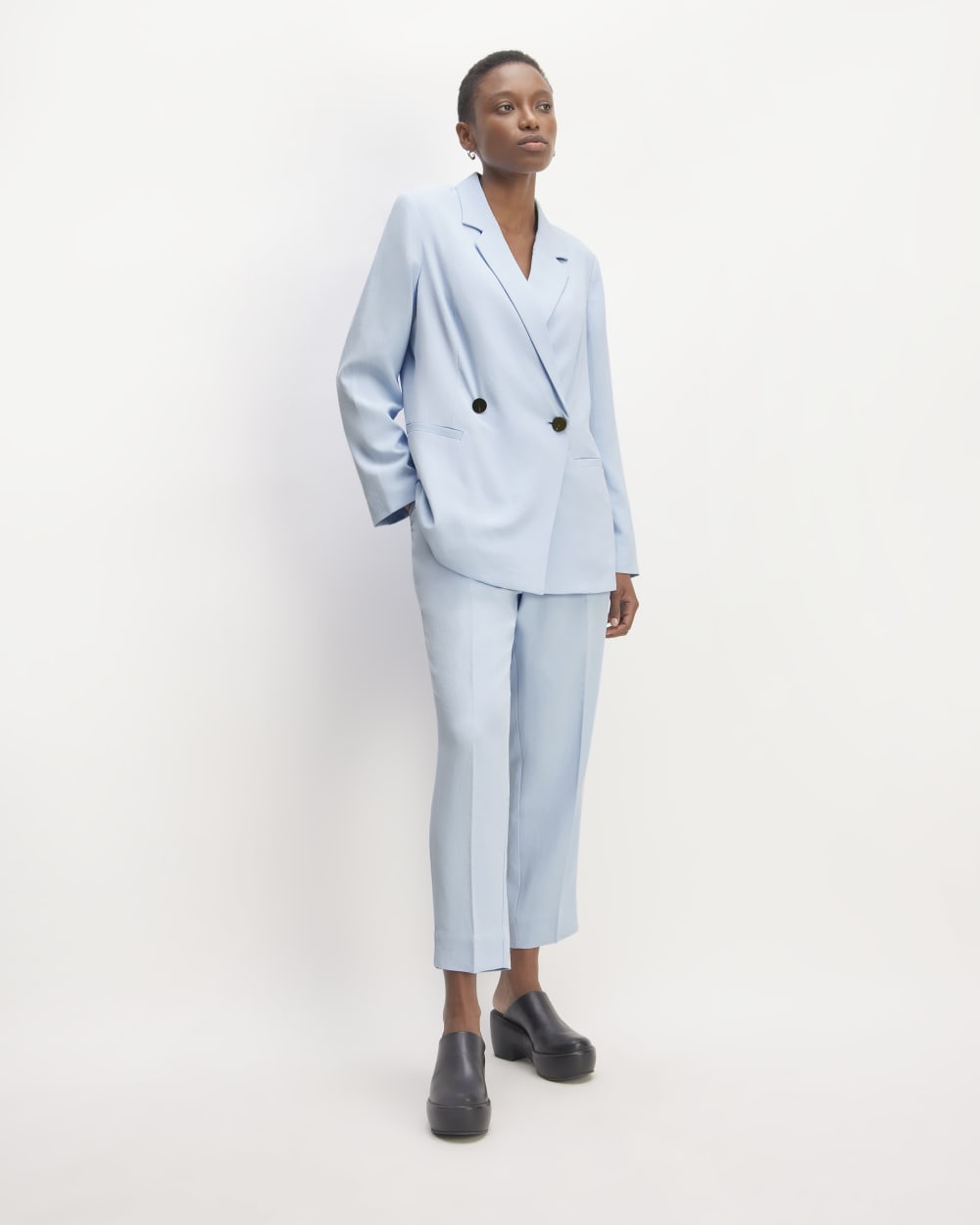 The Drapey Blazer | Chambray Blue - Image 3