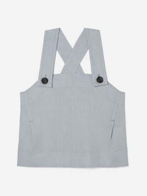 The Apron Linen Tank | Sky