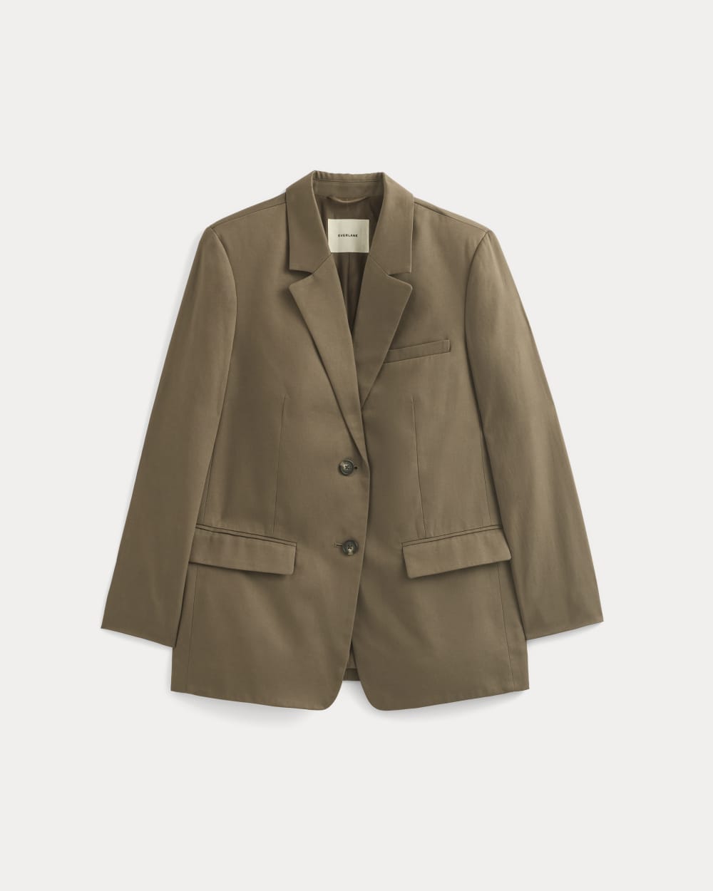 The Oversized Blazer in Buttersmooth | Deep Taupe - Image 2