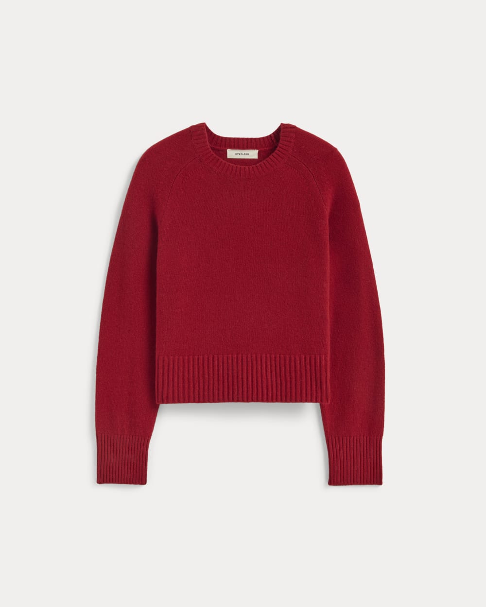 The Boxy Crew in Cashmere | Berry Red - Image 2