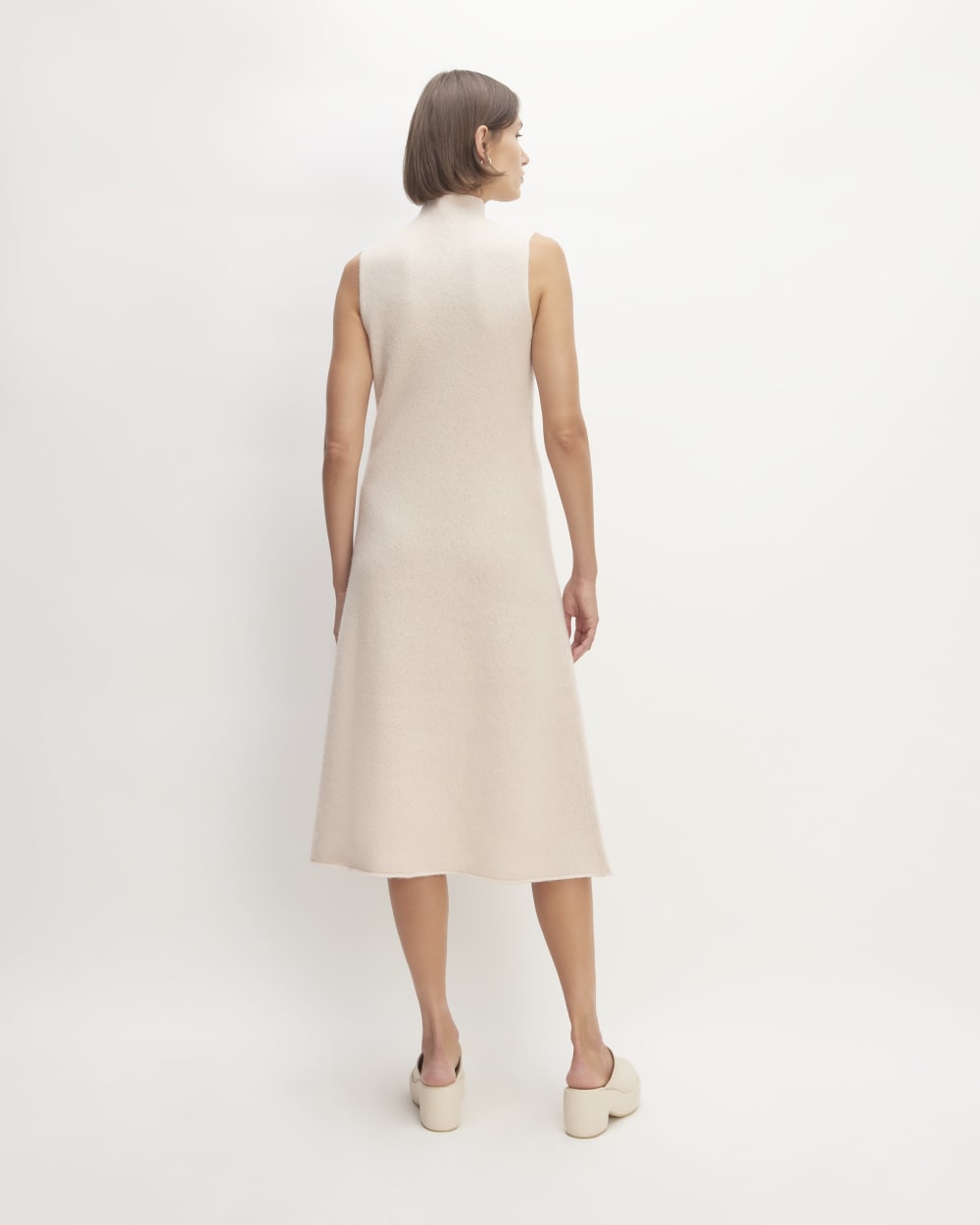 The Cozy-Stretch Sleeveless Midi Dress | Whisper Pink - Image 6