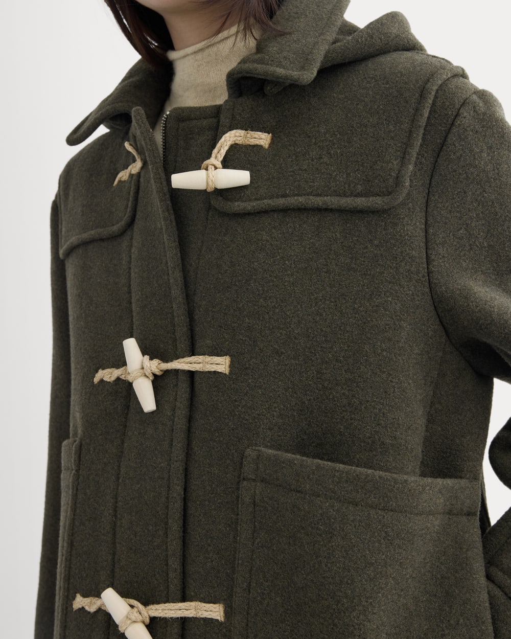 The ReWool Duffle Coat | Heather Beech - Image 4