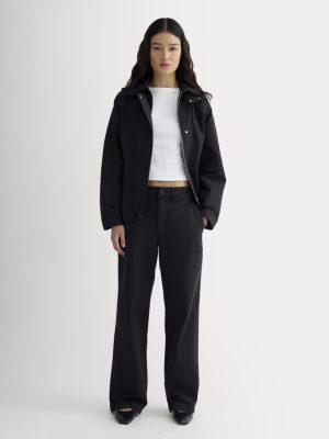 The Wide-Leg Chino | Black