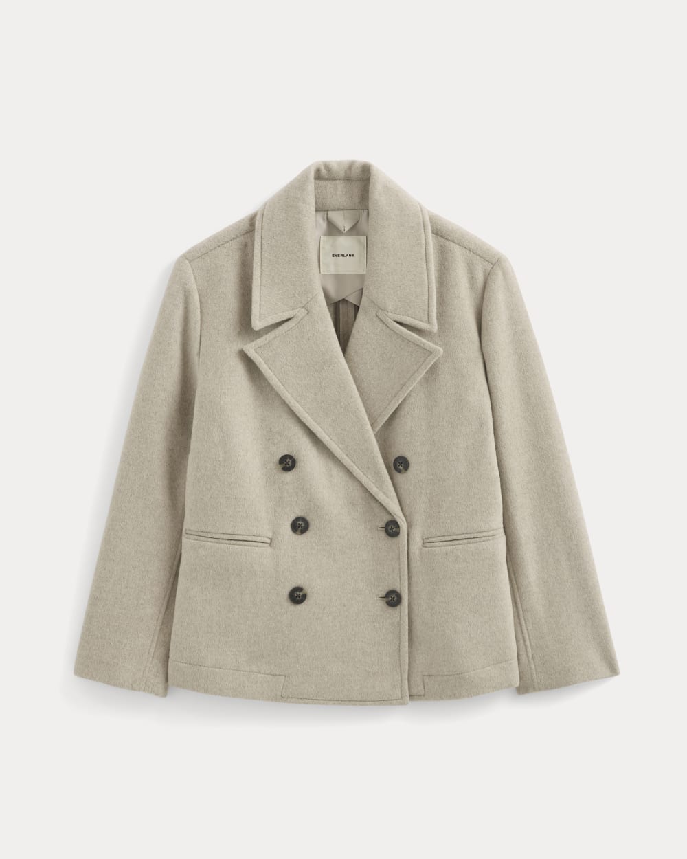 ReWool Short Peacoat | Heather Wheat - Image 2
