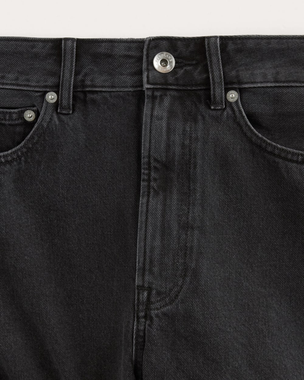 The A-Line Denim Short | Washed Black - Image 7