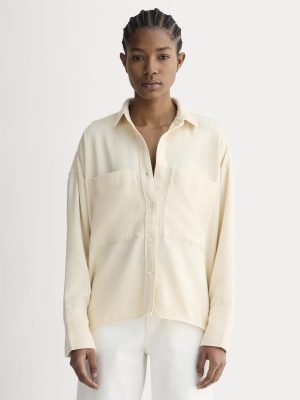 The Boxy Overshirt in Buttersoft | Parchment