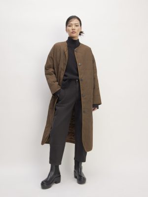 The ReNew Quilted Long Liner | Cocoa