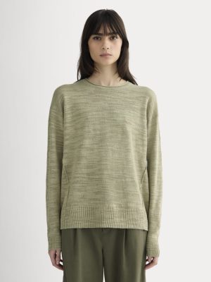 The Slouch Sweater in Cotton Linen | Eucalyptus