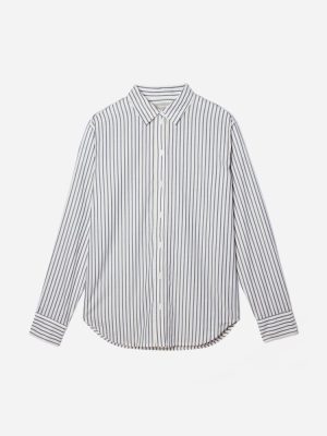 The Must-Have Shirt in Silky Cotton | Deep Blue / Canvas