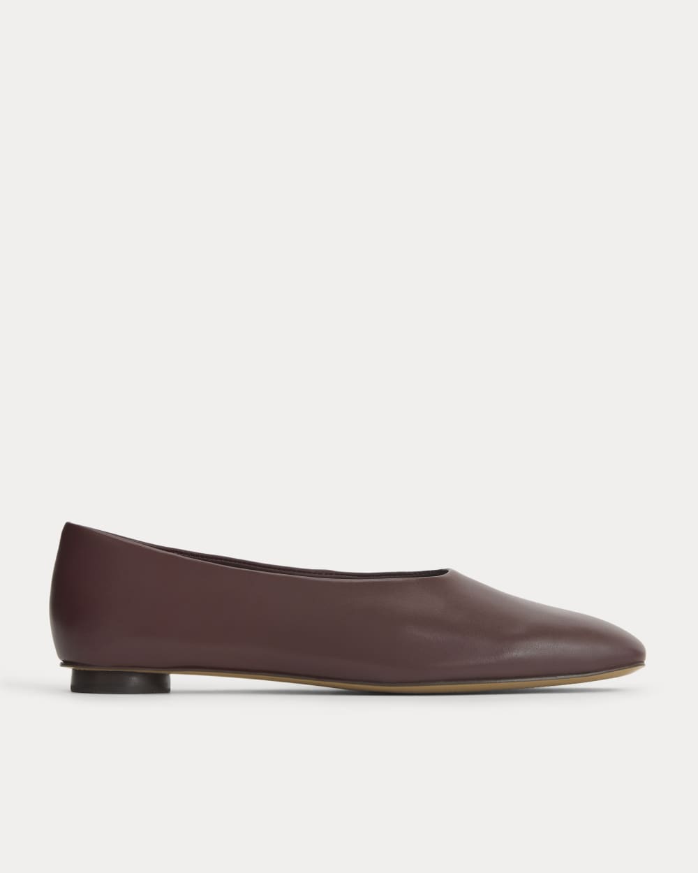 Gallery Square-Toe Flat | Burgundy