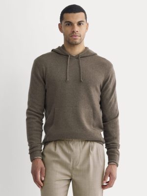 The Felted Merino Hoodie | Heather Chocolate Martini