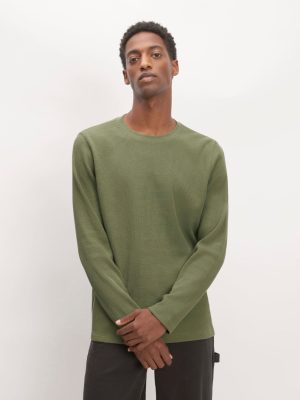 The Waffle Long-Sleeve Crew | Kalamata