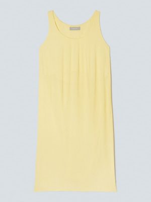 The Naia? Ripple Tank Dress | Pastel Yellow