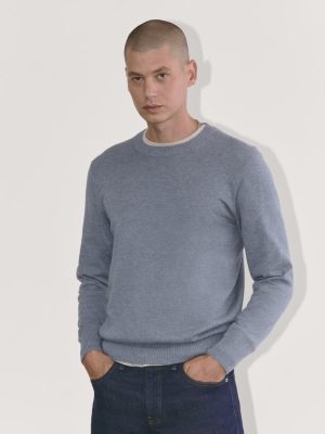The No-Sweat Sweater | Uniform | Heather Sage Blue