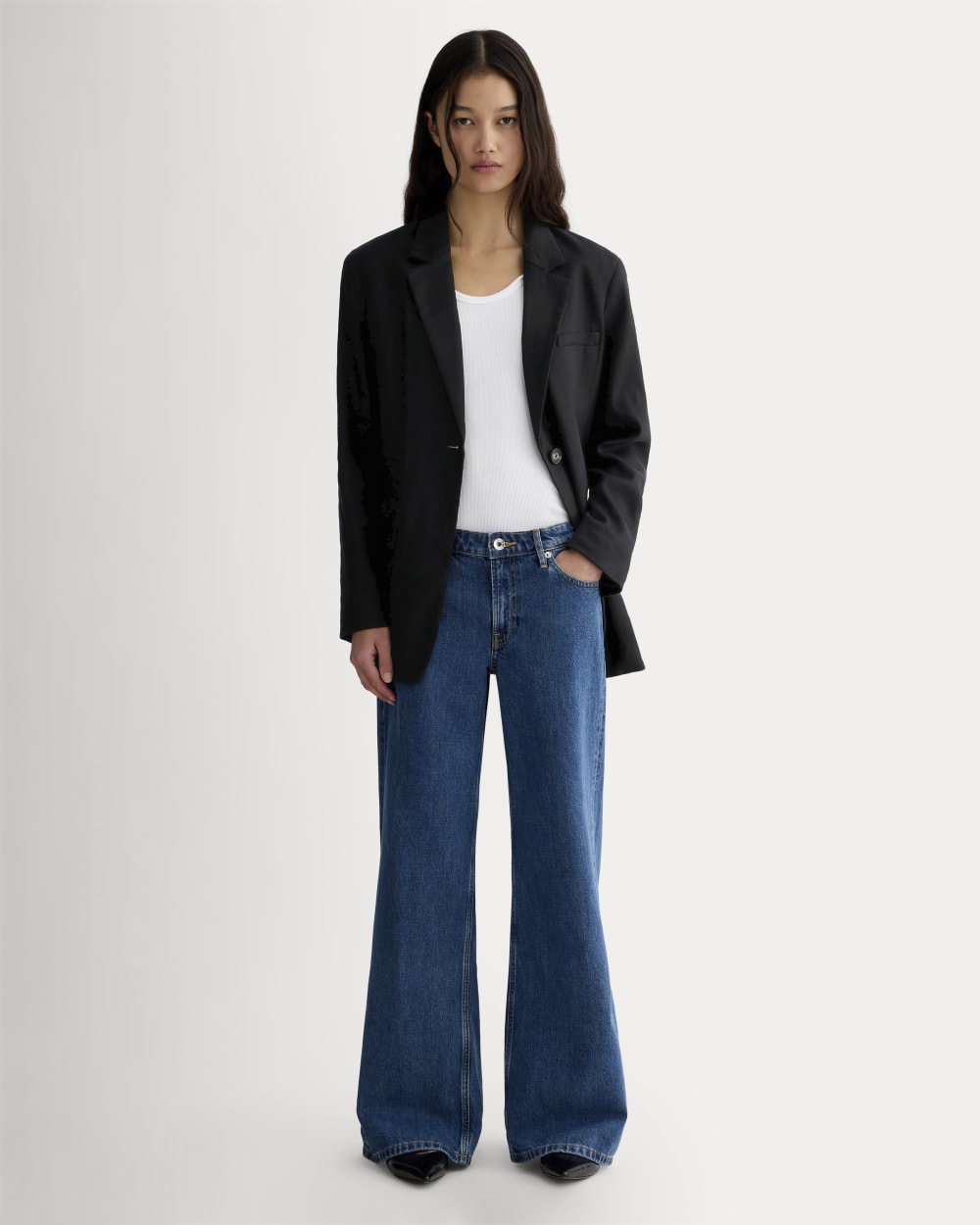 The Oversized Blazer in Buttersmooth | Black - Image 3