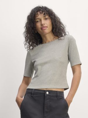 The Shimmy Tee | Heathered Grey