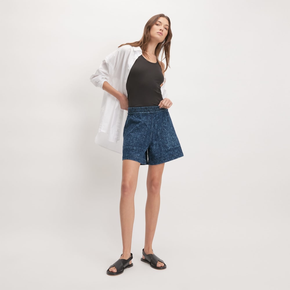 The Denim Utility Short | Dark Painterly Strokes - Image 6