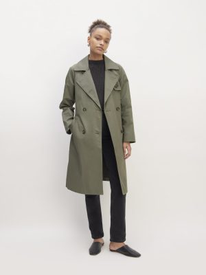 The Trench Coat | Pewter Green