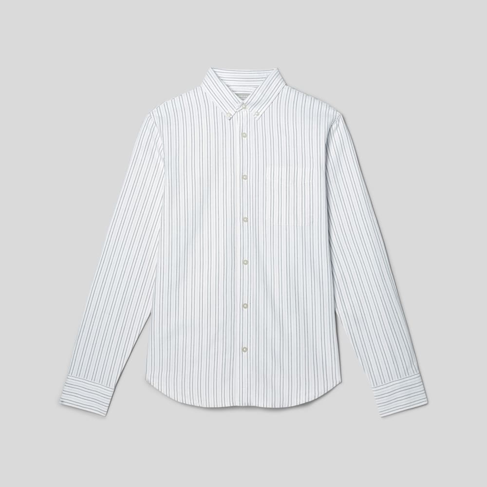 The Classic Oxford Shirt | Canvas / Mauve / Chocolate | Tall - Image 2