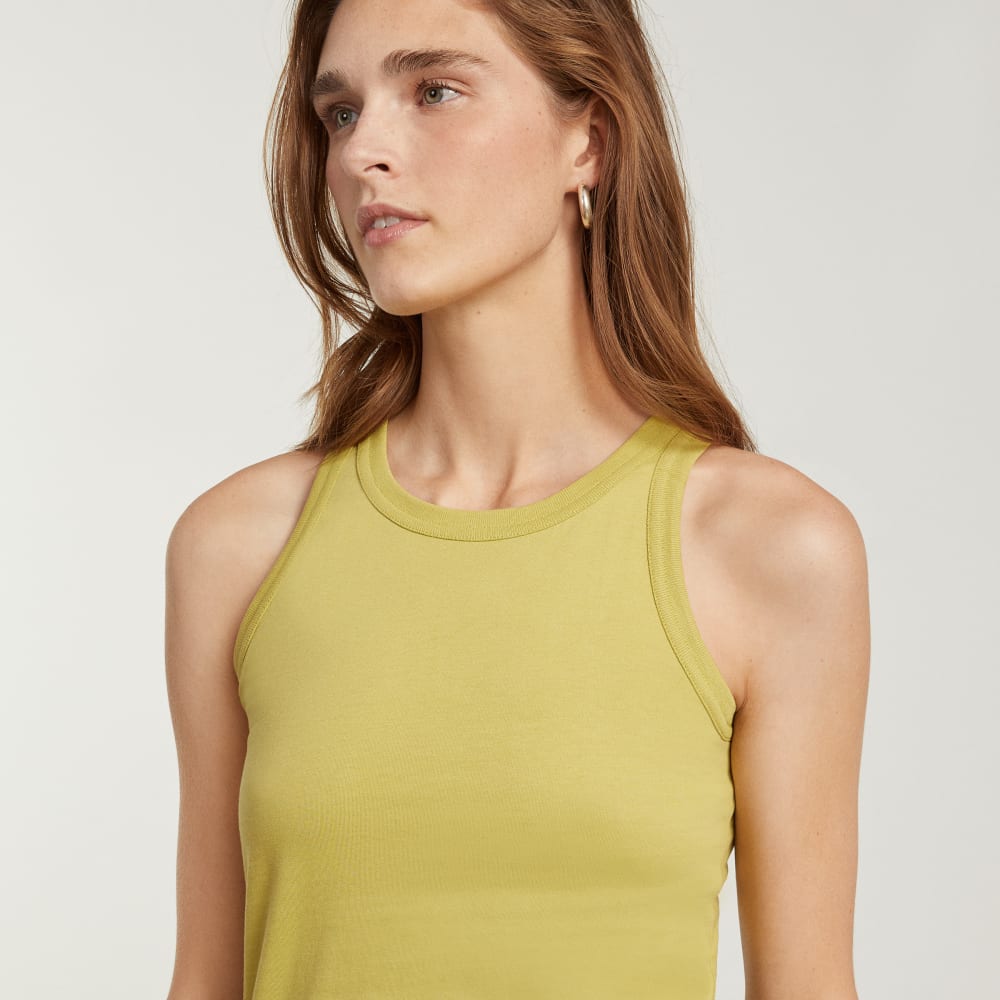 The Tank in Essential Cotton | Leek - Image 4