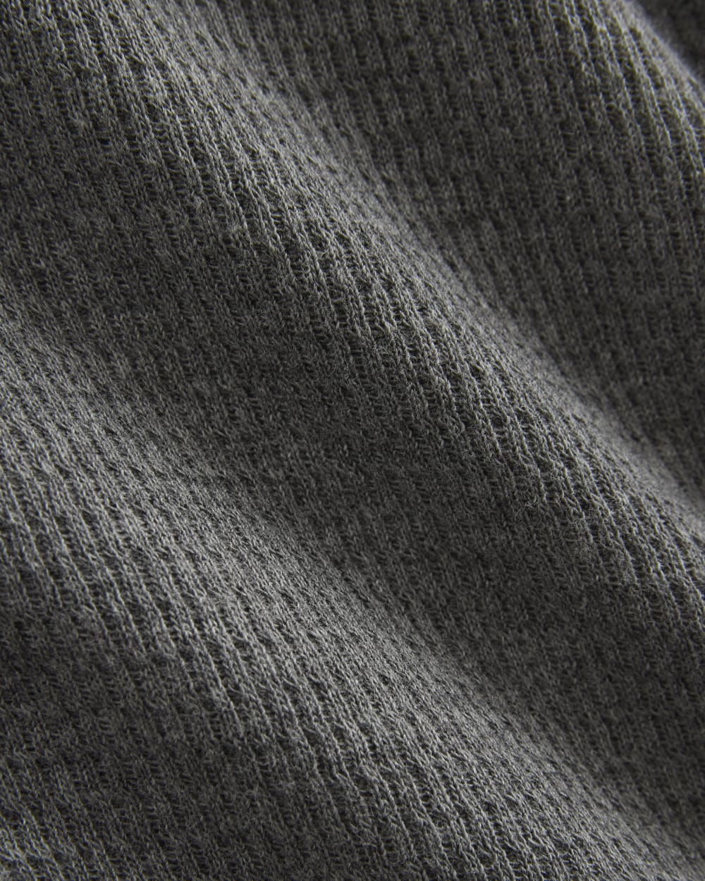 Thermal Henley in Cozy Waffle | Heathered Charcoal - Image 6