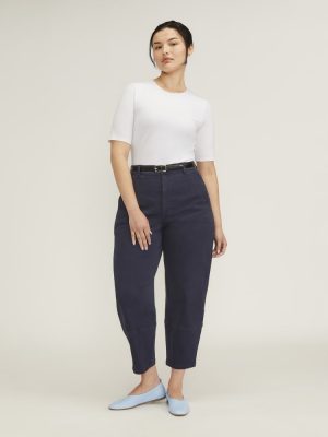 The Short-Sleeve Crew Neck Bodysuit | White | Thong