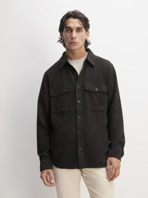 The Utility Shirt Jacket in Buttersoft | Black
