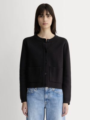 The Crew Cardigan in Everyday Cotton | Black