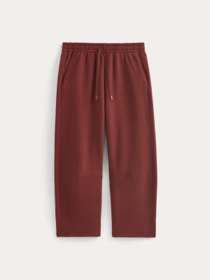 Luxe Fleece Barrel Sweatpant | Merlot