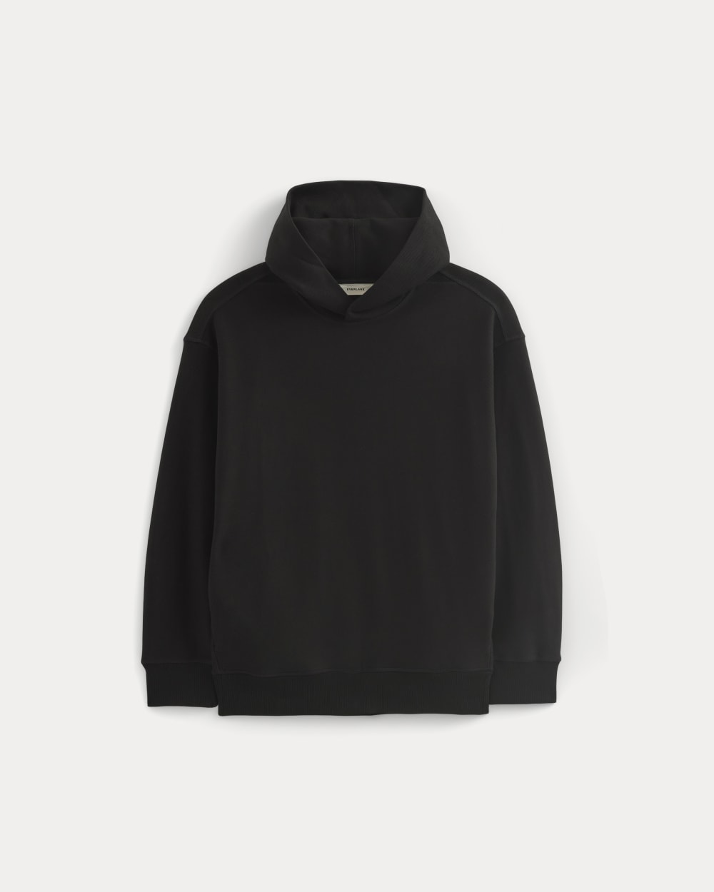 Twill Terry Jacquard Hoodie | Black - Image 2